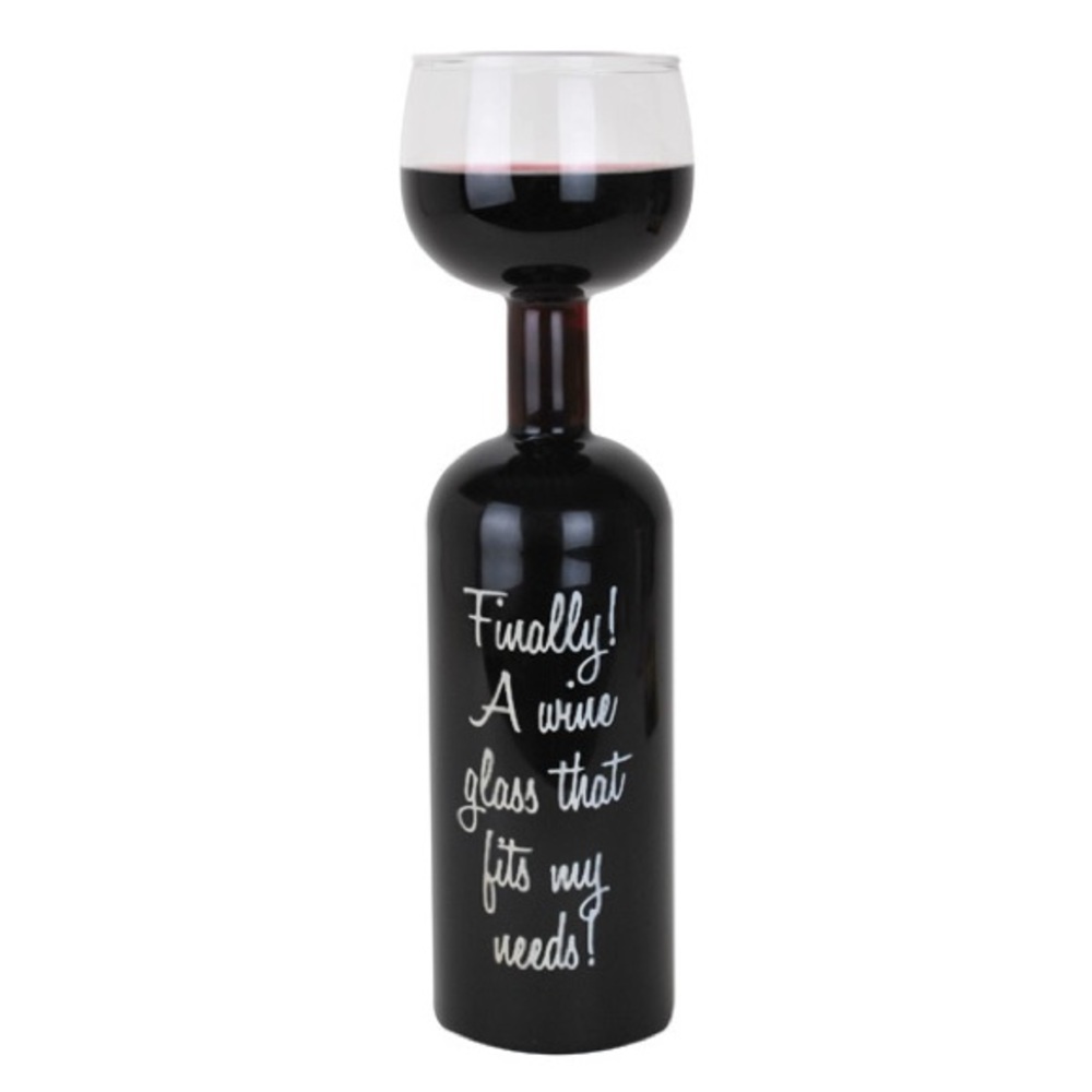 Novelty Wine Glass Bottle by Big Mouth